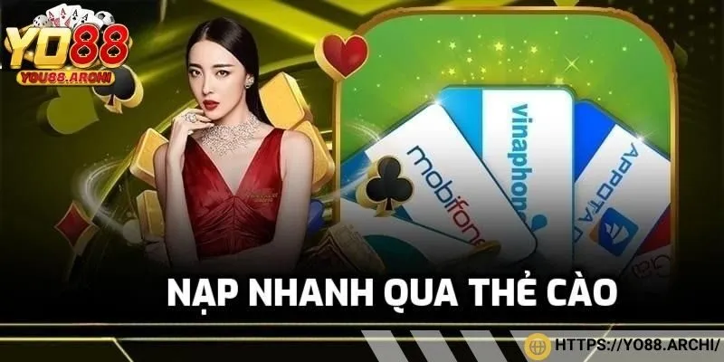 Anh em có thể nạp tiền qua thẻ cào 
